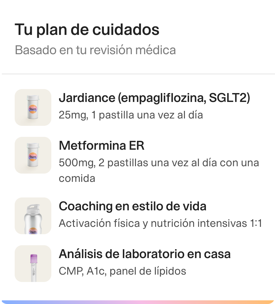 Recibe un plan de cuidados personalizado