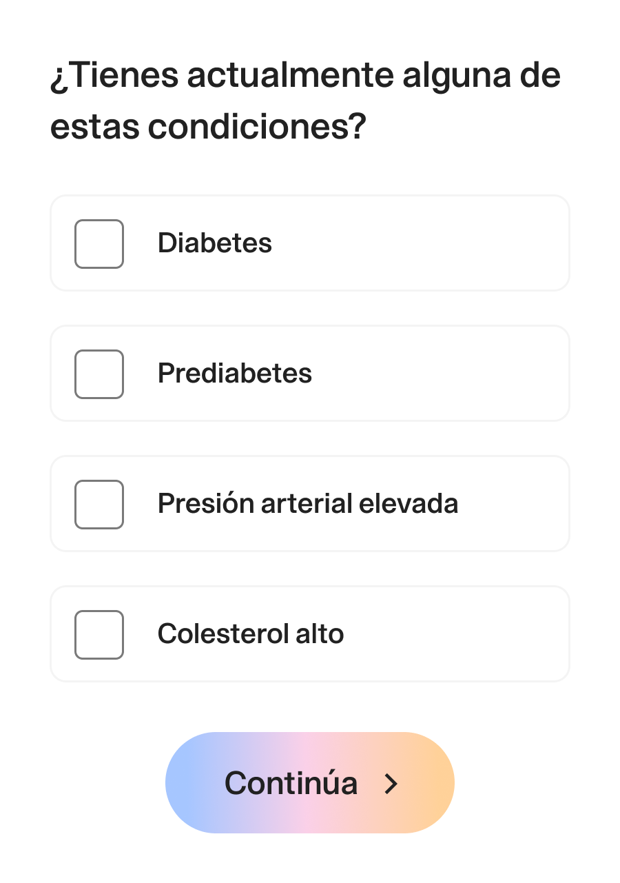 Completa una evaluación de salud integral